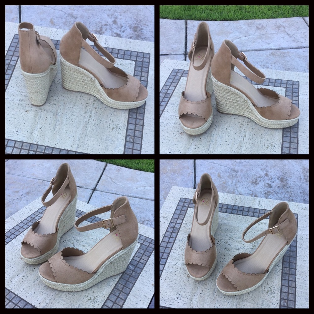 1 LEFT‼️Espadrille Wedges-Camel - Picture 8 of 8